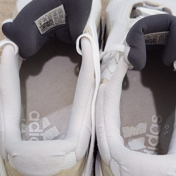 adidas Dropset Trainer Weightlifting Sneakers,White/Tan, Mens 8 - Picture 6 of 9